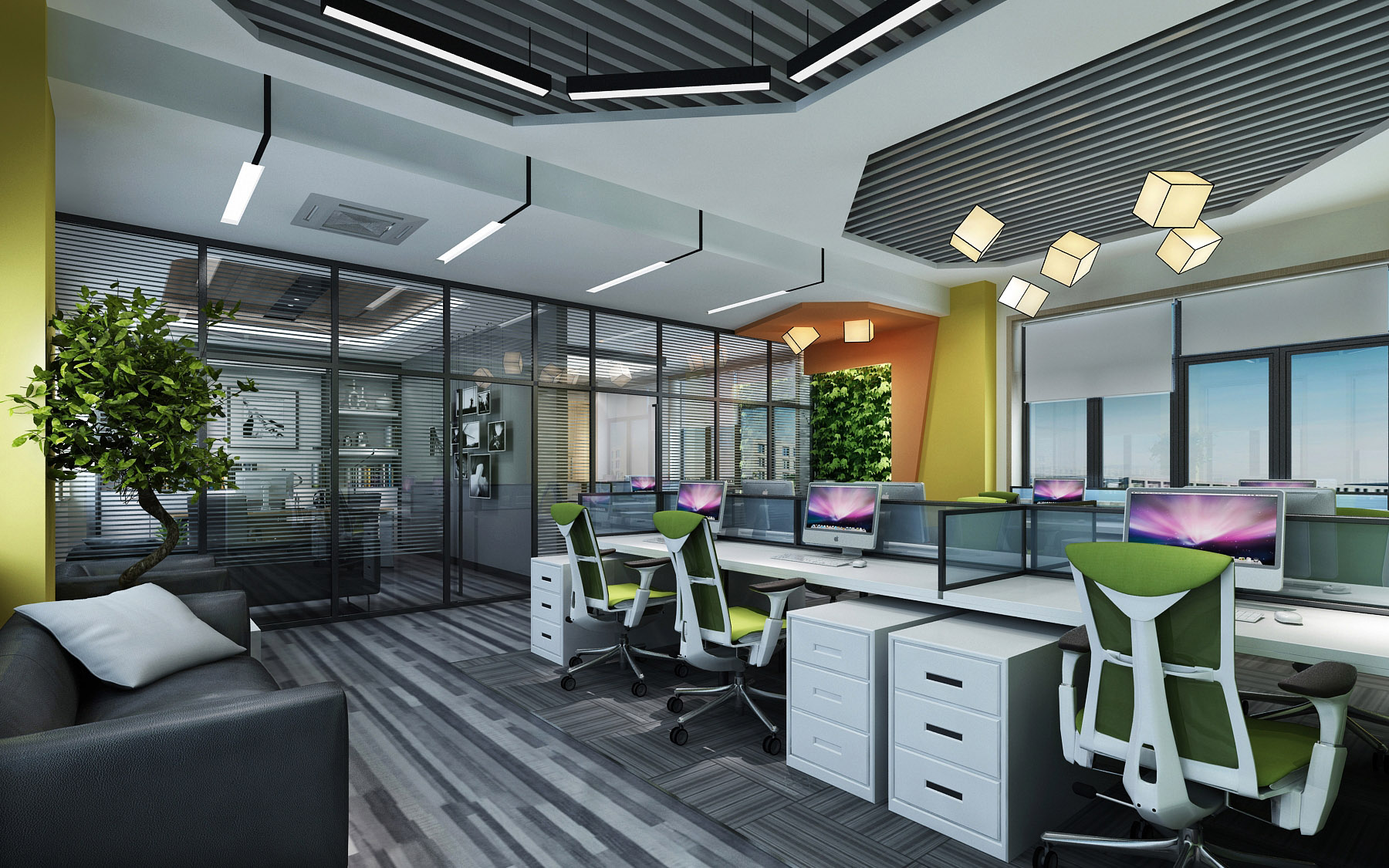 辦公室裝修色彩有多重要，聽聽卓正裝飾如何分析！